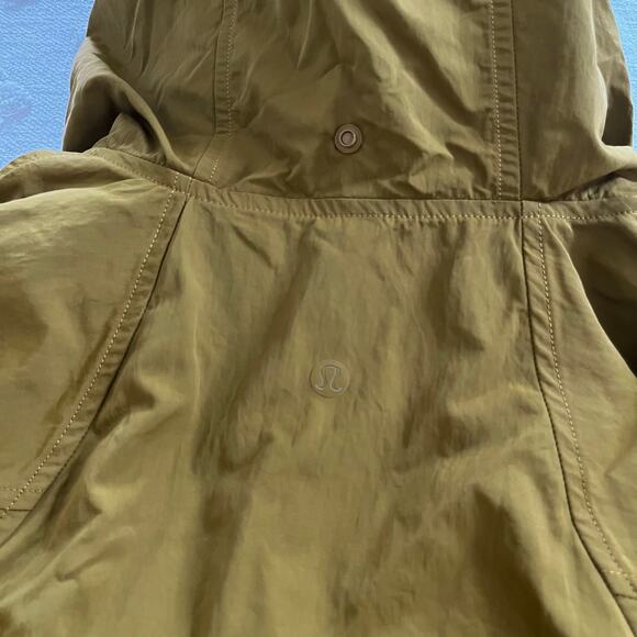 Lululemon Always Effortless Jacket Gold Spice Hooded Full Zip Active Size 6 - Picture 7 of 15